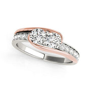 Bids.com Two Stone Diamond Ring in 14k White And Rose Gold (3/4 cttw) Rings White Smoke 3 / White & Rose Gold,3.5 / White & Rose Gold,4 / White & Rose Gold,4.5 / White & Rose Gold,5 / White & Rose Gold,5.5 / White & Rose Gold,6 / White & Rose Gold,6.5 / White & Rose Gold,7 / White & Rose Gold,7.5 / White & Rose Gold,8 / White & Rose Gold,8.5