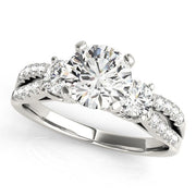 Bids.com 14k White Gold Split Shank 3 Stone Round Diamond Engagement Ring (2 cttw) Rings White Smoke 3 / White Gold,3.5 / White Gold,4 / White Gold,4.5 / White Gold,5 / White Gold,5.5 / White Gold,6 / White Gold,6.5 / White Gold,7 / White Gold,7.5 / White Gold,8 / White Gold,8.5 / White Gold,9 / White Gold