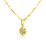 Bids.com 14K Yellow Gold Plated .925 Sterling Silver 1/2 Cttw Brilliant Round Cut Diamond Solitaire Milgrain 18" Pendant Necklace (K-L Color, I2-I3 Clarity) Necklaces White Smoke Yellow.Sterling Silver / 18 / 0.33,Yellow.Sterling Silver / 18 / 0.75,Yellow.Sterling Silver / 18 / 0.5,Yellow.Sterling Silver / 18 / 0.2