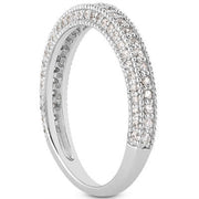 Bids.com 14k White Gold Fancy Pave Diamond Milgrain Textured Wedding Ring Band Rings White Smoke 4 / White Gold,4.5 / White Gold,5 / White Gold,5.5 / White Gold,6 / White Gold,6.5 / White Gold,7 / White Gold,7.5 / White Gold,8 / White Gold,8.5 / White Gold,9 / White Gold