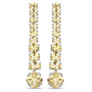 Bids.com 18K White Gold Plated 7.22 Carat Genuine Citrine .925 Sterling Silver Earrings Earrings White Smoke Default Title