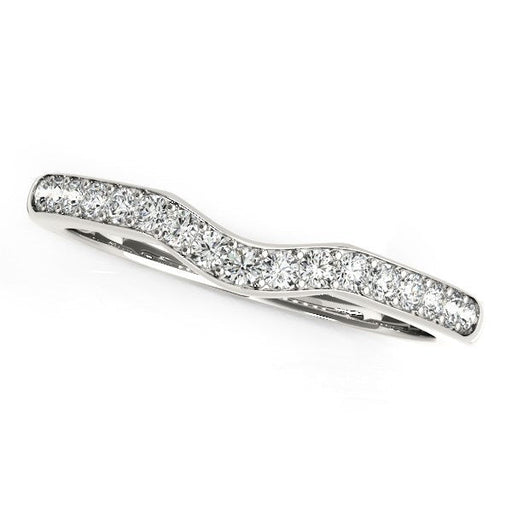 Bids.com 14k White Gold Curved Style Wedding Ring (1/4 cttw) Rings White Smoke 3 / White Gold,3.5 / White Gold,4 / White Gold,4.5 / White Gold,5 / White Gold,5.5 / White Gold,6 / White Gold,6.5 / White Gold,7 / White Gold,7.5 / White Gold,8 / White Gold,8.5 / White Gold,9 / White Gold