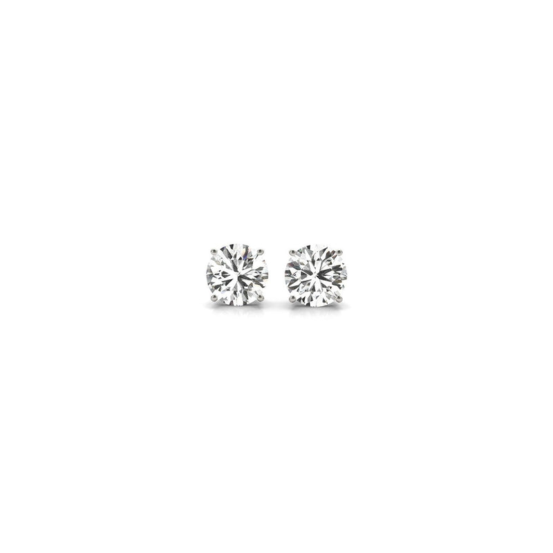 Bids.com 1/2 cttw Lab Grown Round Diamond Stud Earrings 14k White Gold (G/VS2) Earrings White Smoke White Gold