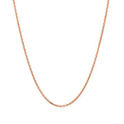 Bids.com 14k Rose Gold Diamond Cut Cable Link Chain 1.3mm Necklaces White Smoke 16 / White Gold,18 / White Gold,20 / White Gold