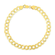 Bids.com 7.0mm 10k Yellow Gold Curb Bracelet Bracelets White Smoke 8.5 / Yellow Gold