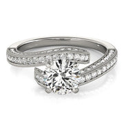 Bids.com 14k White Gold Round Diamond Bypass Style Engagement Ring (1 1/2 cttw) Rings White Smoke 3 / White Gold,3.5 / White Gold,4 / White Gold,4.5 / White Gold,5 / White Gold,5.5 / White Gold,6 / White Gold,6.5 / White Gold,7 / White Gold,7.5 / White Gold,8 / White Gold,8.5 / White Gold,9 / White Gold