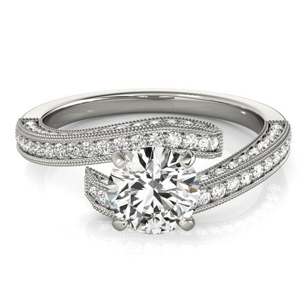 Bids.com 14k White Gold Round Diamond Bypass Style Engagement Ring (1 1/2 cttw) Rings White Smoke 3 / White Gold,3.5 / White Gold,4 / White Gold,4.5 / White Gold,5 / White Gold,5.5 / White Gold,6 / White Gold,6.5 / White Gold,7 / White Gold,7.5 / White Gold,8 / White Gold,8.5 / White Gold,9 / White Gold