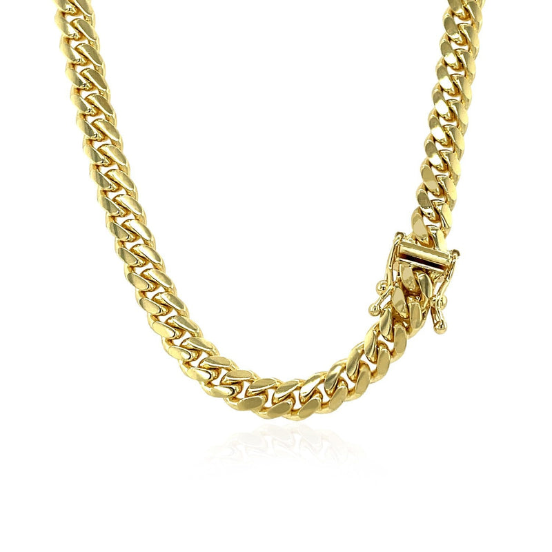 Bids.com 5.0mm 14k Yellow Gold Classic Miami Cuban Solid Chain Necklaces White Smoke 22 / Yellow Gold,24 / Yellow Gold,26 / Yellow Gold,18 / Yellow Gold,20 / Yellow Gold