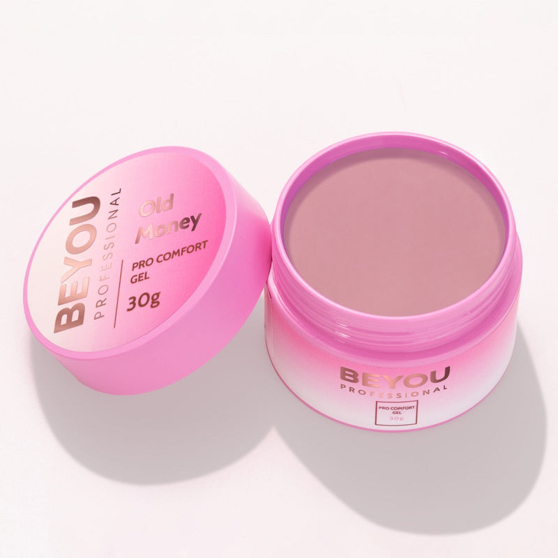 nbmsupply BEYOU Professional Pro Comfort Gel 30ml Misty Rose Clear,Caramel Mist,Coconut,EstetiKa,Love Code,Lover,Milky Sky,Old Money,Soft Roze,Berry Mousse,Better than Chocolate,Blush,Bubble Tea,Cacao,Dove,Drunk Barbie,Extra Crystal,Her Lips,Luxe,Martini,April in Paris,Pink Martini,Pink Prosseco,Pina Colada,Sky Lou