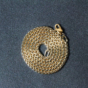 Bids.com 14k Yellow Gold Solid Round Box Chain 2.5 mm Necklaces Dark Slate Gray 16 / Yellow Gold,18 / Yellow Gold,20 / Yellow Gold,24 / Yellow Gold