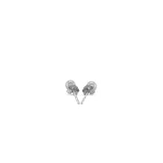 Bids.com 14k White Gold Round Stud Earrings (4.0 mm) Earrings White Smoke White Gold