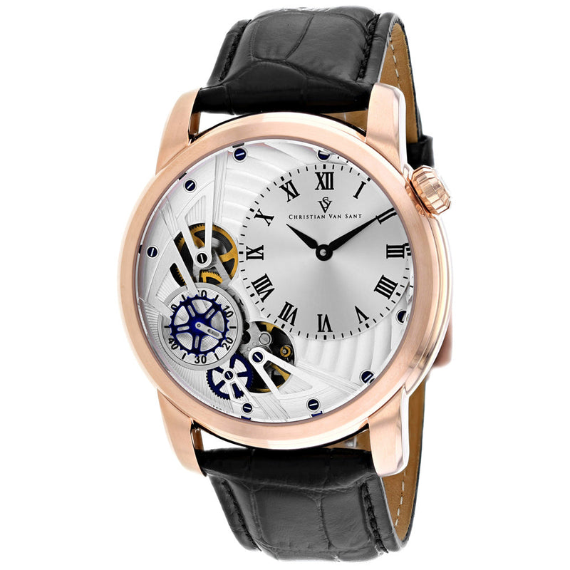 Bids.com Christian Van Sant Men's Sprocket Auto-Quartz Watches White Smoke