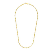 Bids.com 5.0mm 14k Yellow Gold Solid Diamond Cut Rope Chain Necklaces White Smoke 20 / Yellow Gold,22 / Yellow Gold,24 / Yellow Gold,30 / Yellow Gold