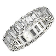 Bids.com Emerald Cut Lab Grown Diamond Eternity Ring in 14k White Gold (6 cttw FG/VS2) Rings White Smoke 4 / White Gold,4.5 / White Gold,5 / White Gold,5.5 / White Gold,6 / White Gold,6.5 / White Gold,7 / White Gold,7.5 / White Gold,8 / White Gold,8.5 / White Gold,9 / White Gold
