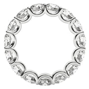 Bids.com Round Cut Lab Grown Diamond Eternity Ring in 14k White Gold (5 cttw FG/VS2) Rings White Smoke 4 / White Gold,4.5 / White Gold,5 / White Gold,5.5 / White Gold,6 / White Gold,6.5 / White Gold,7 / White Gold,7.5 / White Gold,8 / White Gold,8.5 / White Gold,9 / White Gold