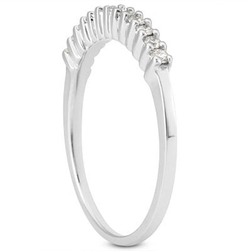 Bids.com 14k White Gold Raised Shared Prong Diamond Wedding Ring Band Rings White Smoke 4 / White Gold,4.5 / White Gold,5 / White Gold,5.5 / White Gold,6 / White Gold,6.5 / White Gold,7 / White Gold,7.5 / White Gold,8 / White Gold,8.5 / White Gold,9 / White Gold
