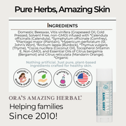 Ora's Amazing Herbal Natural Lip Balm, Herbal Infused, Earl Grey White Smoke