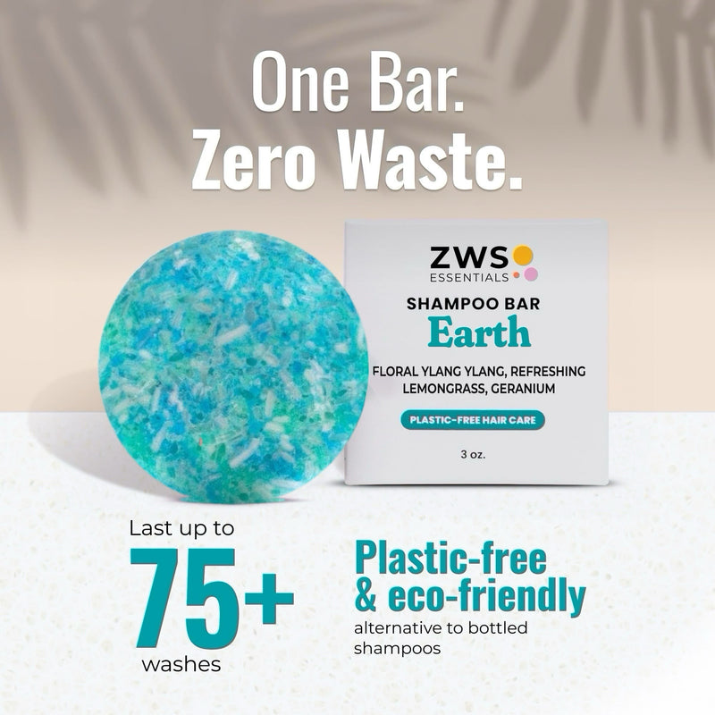 ZeroWasteStore.com Shampoo Bar Shampoo White Smoke Bloom with Castor Oil,Sunshine,Driftwood,Oasis,Maui Melon,Sunkissed,Blossom,Cobalt,Peppermint Breeze,Simply Unscented,Earth,Seasonal Harvest
