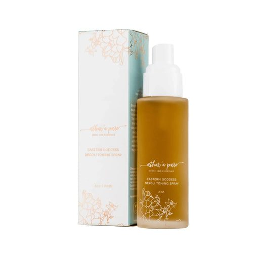 Athar'a Pure Eastern Goddess Neroli Toning Mist - Natural Face Toner (Vegan, 100% Natural) Face Saddle Brown