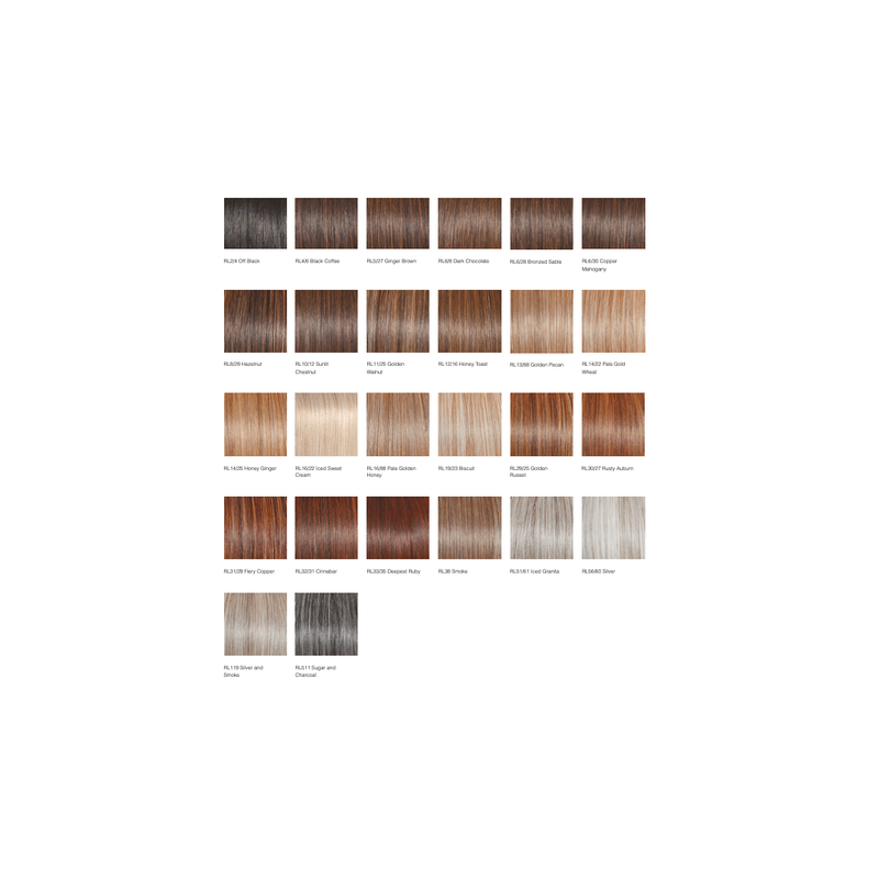 VIP Extensions HairUWear Easy Does It Wig Wig White Smoke RL2/4 Off Black,RL4/6 Black Coffee,RL5/27 Ginger Brown,RL6/8 Dark Chocolate,RL6/28 Bronzed Sable,RL6/30 Copper Mahogany,RL8/29 Hazelnut,RL10/12 Sunlit Chestnut,RL11/25 Golden Walnut,RL12/16 Honey Toast,RL13/88 Golden Pecan,RL14/22 Pale Gold Wheat,RL14/25