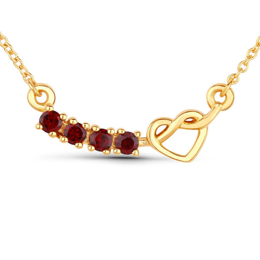 Bids.com 0.32 Carat Genuine Garnet .925 Sterling Silver Necklace Necklaces White Smoke size 18.00