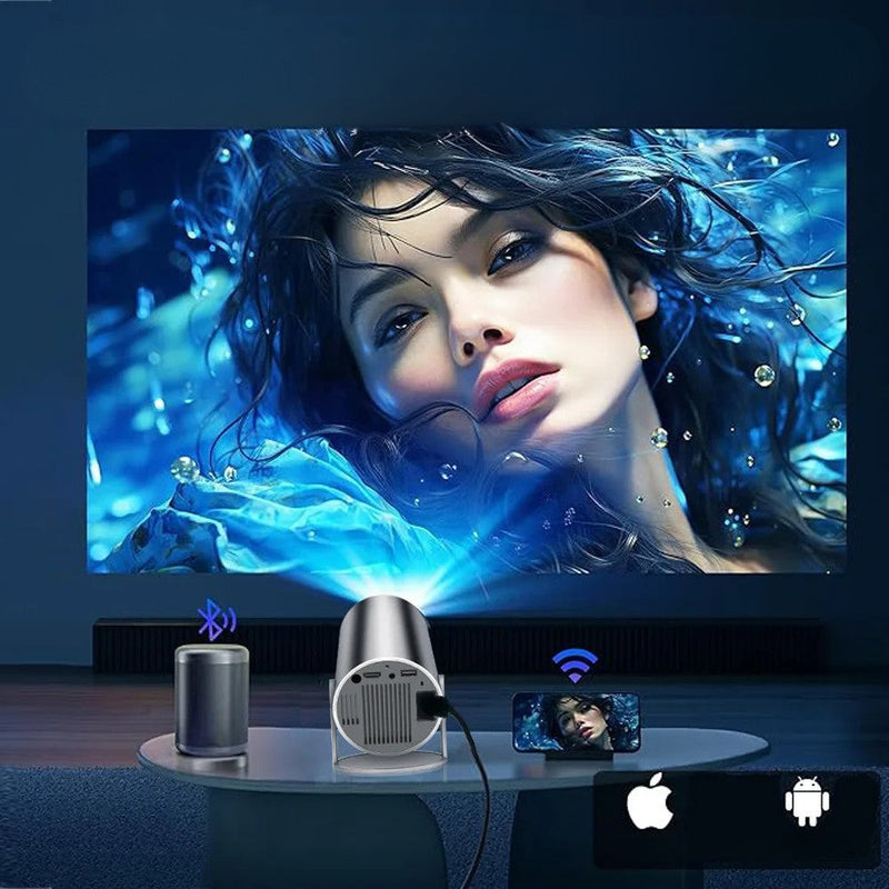 SmartPursue™ Portable 4K Projector - Home Cinema Outdoor Projetor Video Projector Dark Slate Gray Gray / US,Gray / EU,Gray / UK,White / US,White / EU,White / UK