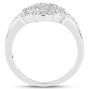 Bids.com 14K Yellow Gold Plated 0.29 Carat Genuine White Diamond .925 Sterling Silver Ring Rings White Smoke size 6.00,size 7.00,size 8.00