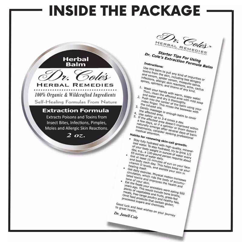 COLEHERBALS LLC 14 - Dr. Cole's Organic Extraction Herbal Balm Herbal White Smoke