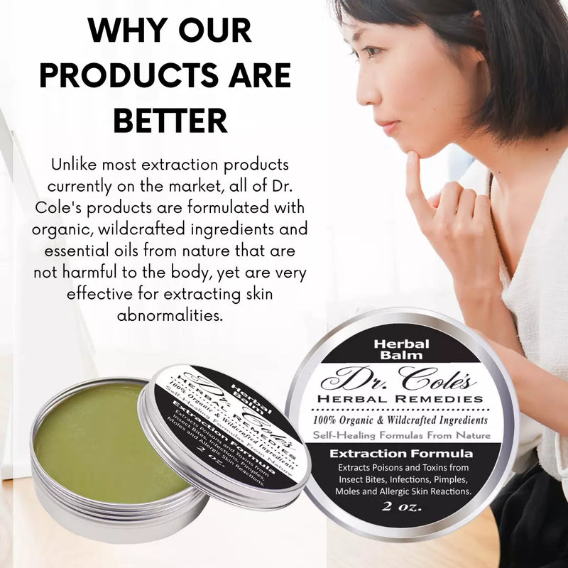 COLEHERBALS LLC 14 - Dr. Cole's Organic Extraction Herbal Balm Herbal White Smoke