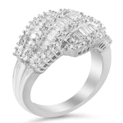 Bids.com 14K White Gold Diamond Cocktail Ring Band (1 3/4 Cttw, H-I Color, SI2-I1 Clarity) - Size 6-1/2 Rings White Smoke 8 / White.Gold,7 / White.Gold,6.5 / White.Gold