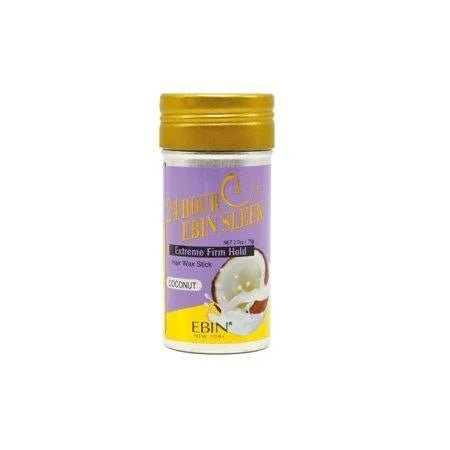 VIP Extensions EBIN New York 24 Hour Sleek Go Extreme Firm Hold Wax Stick, Coconut Pomade White Smoke