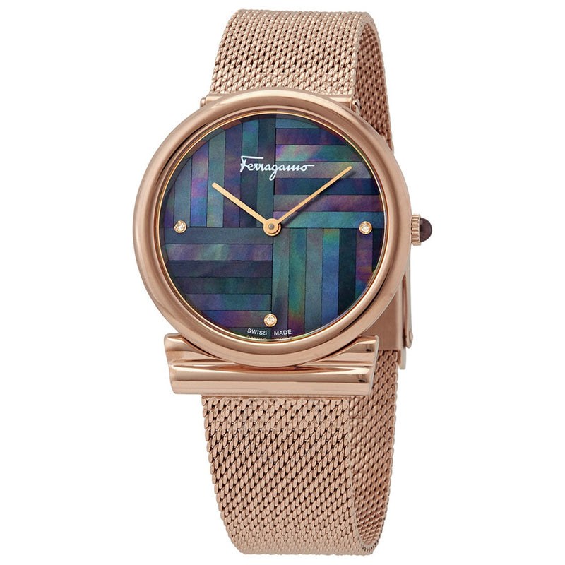 Bids.com Salvatore Ferragamo Women's Gancini Slim Watches White Smoke