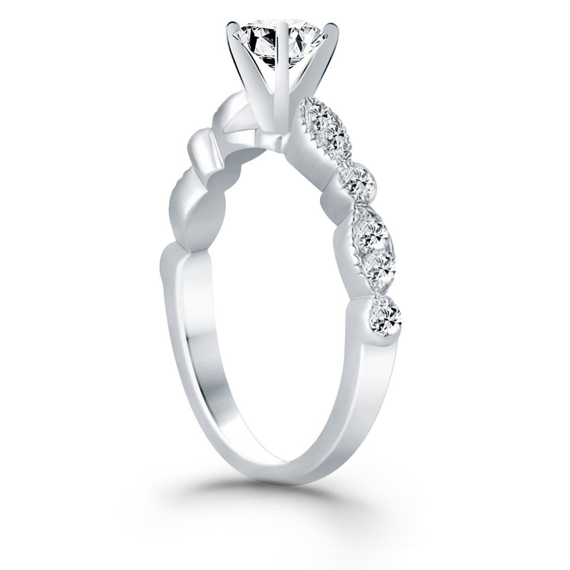 Bids.com 14k White Gold Fancy Shaped Diamond Engagement Ring Rings White Smoke 4 / White Gold,4.5 / White Gold,5 / White Gold,5.5 / White Gold,6 / White Gold,6.5 / White Gold,7 / White Gold,7.5 / White Gold,8 / White Gold,8.5 / White Gold,9 / White Gold