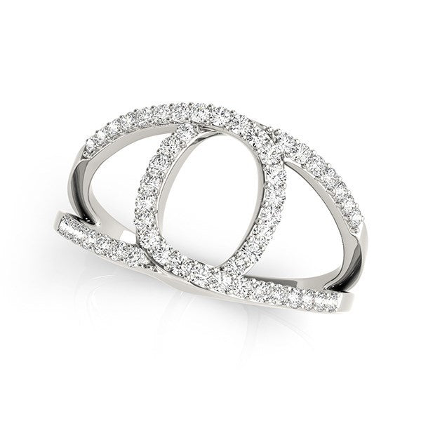 Bids.com 14k White Gold Diamond Loop Style Dual Band Ring (1/2 cttw) Rings White Smoke 3 / White Gold,3.5 / White Gold,4 / White Gold,4.5 / White Gold,5 / White Gold,5.5 / White Gold,6 / White Gold,6.5 / White Gold,7 / White Gold,7.5 / White Gold,8 / White Gold,8.5 / White Gold,9 / White Gold