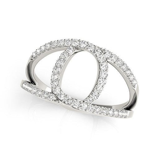 Bids.com 14k White Gold Diamond Loop Style Dual Band Ring (1/2 cttw) Rings White Smoke 3 / White Gold,3.5 / White Gold,4 / White Gold,4.5 / White Gold,5 / White Gold,5.5 / White Gold,6 / White Gold,6.5 / White Gold,7 / White Gold,7.5 / White Gold,8 / White Gold,8.5 / White Gold,9 / White Gold