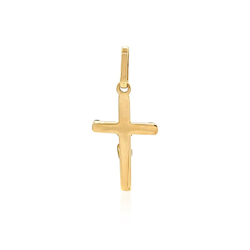 Bids.com 14k Two Tone Gold Crucifix Motif Pendant Pendants White Smoke Two-Tone Gold