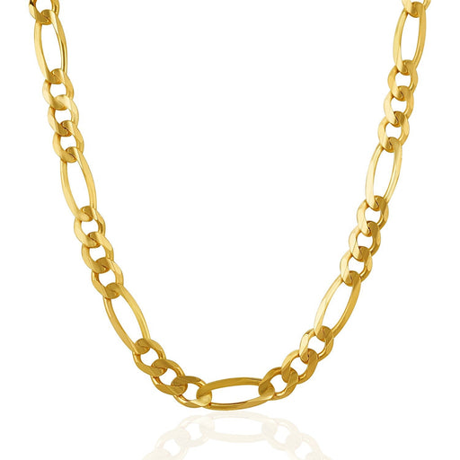 Bids.com 7.0mm 14k Yellow Gold Solid Figaro Chain Necklaces White Smoke 20 / Yellow Gold,22 / Yellow Gold,24 / Yellow Gold,30 / Yellow Gold,One / Yellow Gold
