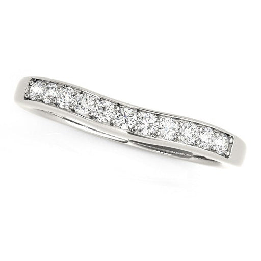 Bids.com 14k White Gold Curved Diamond Wedding Band (1/4 cttw) Rings White Smoke 3 / White Gold,3.5 / White Gold,4 / White Gold,4.5 / White Gold,5 / White Gold,5.5 / White Gold,6 / White Gold,6.5 / White Gold,7 / White Gold,7.5 / White Gold,8 / White Gold,8.5 / White Gold,9 / White Gold