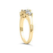 Bids.com 10K Yellow Gold 1/2 Cttw Miracle Set Round Diamond Three Stone Illusion Plate Ring (I-J Color, I2-I3 Clarity) - Size 7 Rings White Smoke 9 / Yellow.Gold,6 / Yellow.Gold,8 / Yellow.Gold,5 / Yellow.Gold,7 / Yellow.Gold