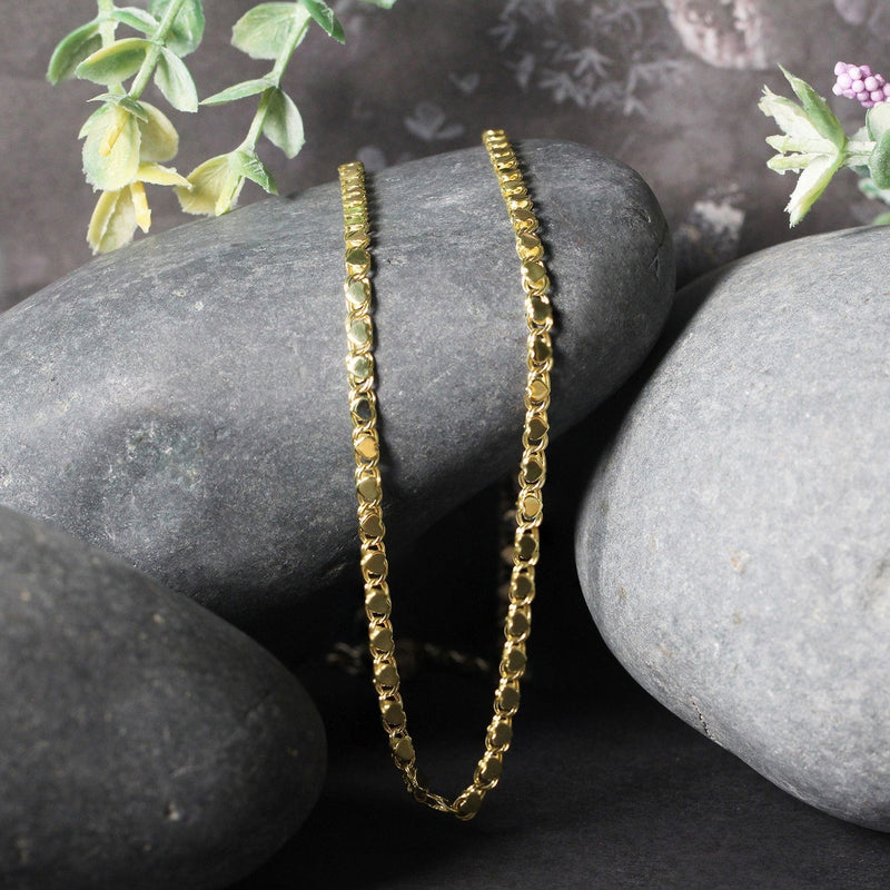 Bids.com 2.9mm 14k Yellow Gold Heart Chain Necklaces Black 16 / Yellow Gold,18 / Yellow Gold,One / Yellow Gold