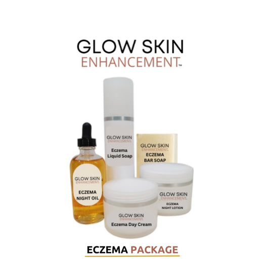 Glow Skin Enhancement ECZEMA RELIEF PACKAGE (Real Results) Eczema Care Light Gray