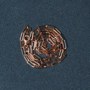 Bids.com 14K Rose Gold Delicate Paperclip Chain (2.1mm) Necklaces Dark Slate Gray 16 / Rose Gold,18 / Rose Gold,20 / Rose Gold,24 / Rose Gold