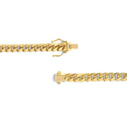Bids.com Semi-Solid 14K Yellow Gold 6.1mm Classic Miami Cuban Chain Necklace - 22 Inches Necklaces White Smoke Yellow.Gold / 22,Yellow.Gold / 28