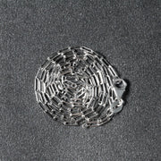 Bids.com 14K White Gold Fine Paperclip Chain (1.5mm) Necklaces Dim Gray 16 / White Gold,18 / White Gold,20 / White Gold,24 / White Gold