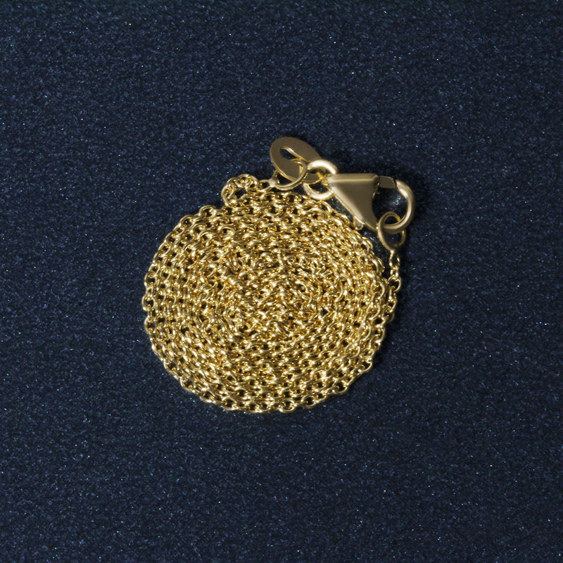 Bids.com 14k Yellow Gold Round Cable Link Chain 1.2mm Necklaces Dark Slate Gray 16 / Yellow Gold,18 / Yellow Gold,20 / Yellow Gold,One / Yellow Gold