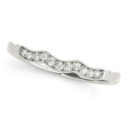Bids.com 14k White Gold Wave Style Milgrained Diamond Wedding Ring (1/20 cttw) Rings White Smoke 3 / White Gold,3.5 / White Gold,4 / White Gold,4.5 / White Gold,5 / White Gold,5.5 / White Gold,6 / White Gold,6.5 / White Gold,7 / White Gold,7.5 / White Gold,8 / White Gold,8.5 / White Gold,9 / White Gold