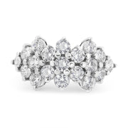 Bids.com 14K White Gold 4.0 Cttw Diamond Multi Row Scatter Band Ring (I-J Color, I1-I2 Clarity) - Size 7 Rings White Smoke 7 / White.Gold,9 / White.Gold,6 / White.Gold,8 / White.Gold