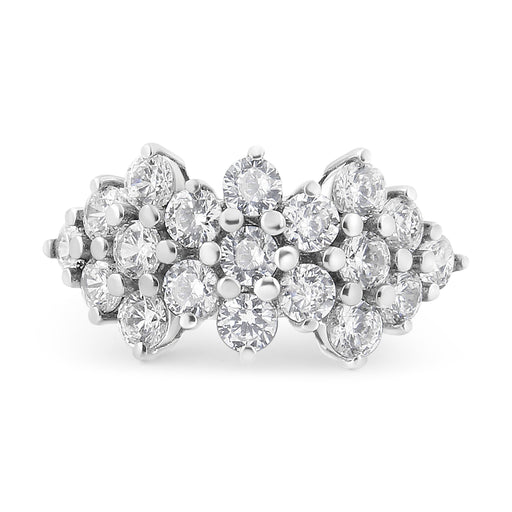 Bids.com 14K White Gold 4.0 Cttw Diamond Multi Row Scatter Band Ring (I-J Color, I1-I2 Clarity) - Size 7 Rings White Smoke 7 / White.Gold,9 / White.Gold,6 / White.Gold,8 / White.Gold
