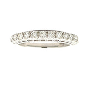 Bids.com .50ct Diamond Wedding Band Ring 14KT White Gold Rings White Smoke 7.0