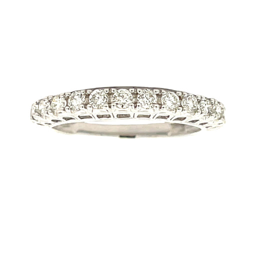 Bids.com .50ct Diamond Wedding Band Ring 14KT White Gold Rings White Smoke 7.0